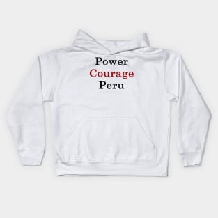 Power Courage Peru Kids Hoodie